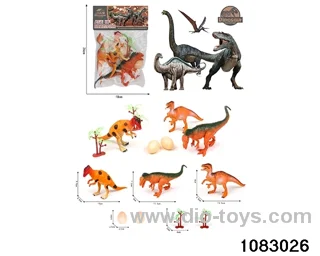Dinosaur Set in PP bag with header