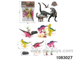 Dinosaur Set in PP bag with header