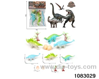 Dinosaur Set in PP bag with header