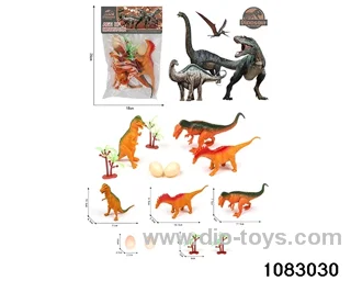Dinosaur Set in PP bag with header