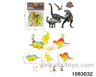 Dinosaur Set in PP bag with header