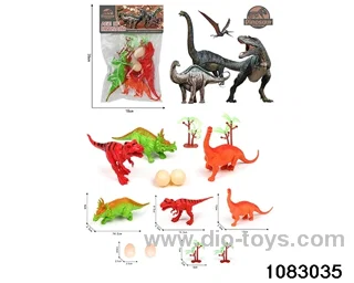 Dinosaur Set in PP bag with header