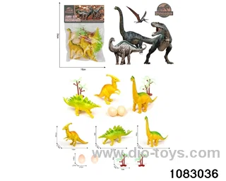 Dinosaur Set in PP bag with header