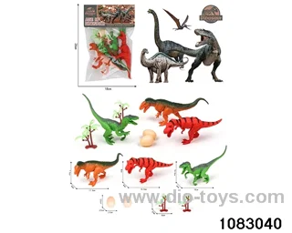 Dinosaur Set in PP bag with header