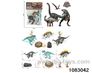 Dinosaur Set in PP bag with header
