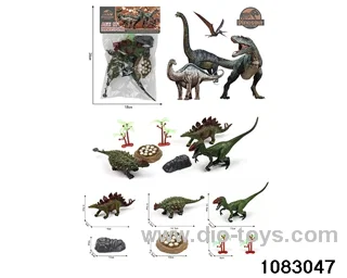 Dinosaur Set in PP bag with header