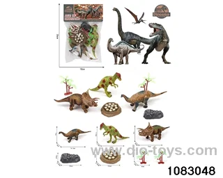 Dinosaur Set in PP bag with header