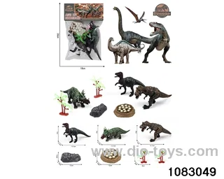 Dinosaur Set in PP bag with header