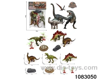 Dinosaur Set in PP bag with header