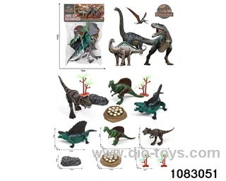 Dinosaur Set in PP bag with header