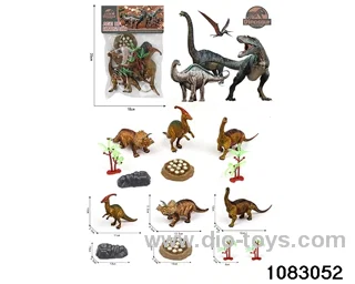 Dinosaur Set in PP bag with header