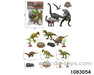 Dinosaur Set in PP bag with header