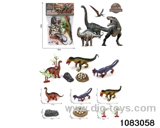 Dinosaur Set in PP bag with header