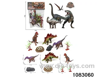 Dinosaur Set in PP bag with header
