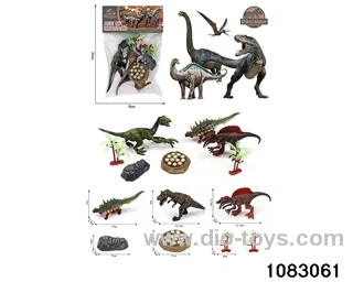 Dinosaur Set in PP bag with header