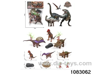 Dinosaur Set in PP bag with header