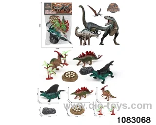 Dinosaur Set in PP bag with header