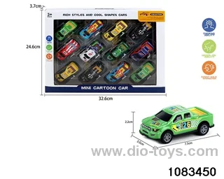 pull back tin car in window box