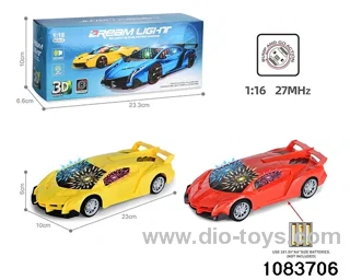 1:16 3D Lighted Electric Car in color box