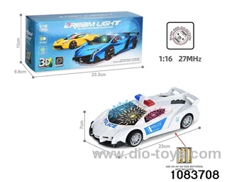 1:16 3D Lighted Electric Car in color box