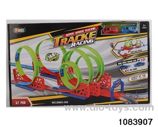 57PCS Pull back High Speed Railcar in color box