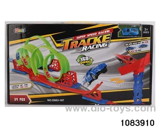 34PCS Pull back High Speed Railcar in color box