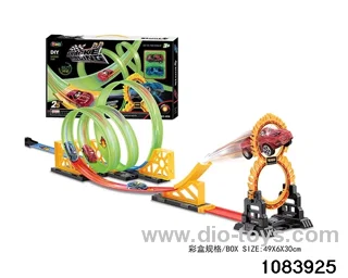 26PCS Pull back Glow-in-the-Dark Railcar in color box