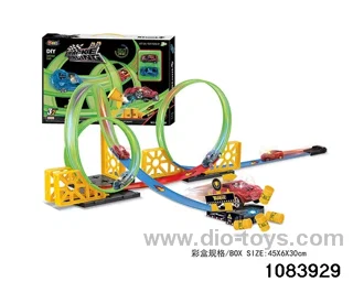 32PCS Pull back Glow-in-the-Dark Railcar in color box