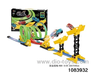47PCS Pull back Glow-in-the-Dark Railcar in color box