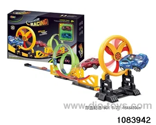 21PCS Pull back Glow-in-the-Dark Railcar in color box