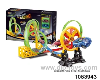 25PCS Pull back Glow-in-the-Dark Railcar in color box