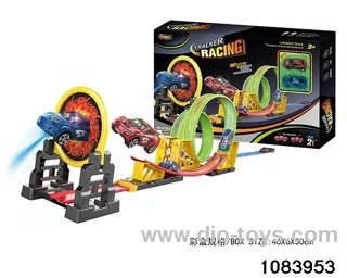 21PCS Pull back Glow-in-the-Dark Railcar in color box