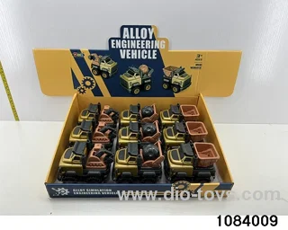 Alloy Inertia Engineering Vehicle(9pcs) in display box
