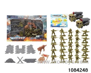 Pull Back Military Car Set in color box