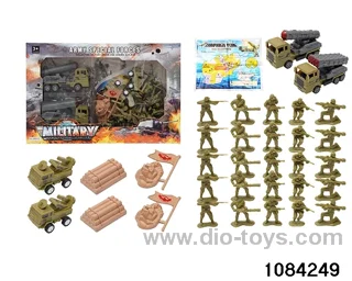 Pull Back Military Car Set in color box