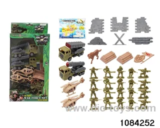 Pull Back Military Car Set in color box