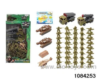 Pull Back Military Car Set in color box