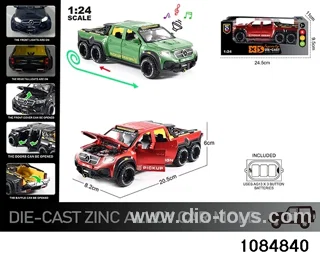 1:24 Alloy Car with Lights & Sound Effects in window box