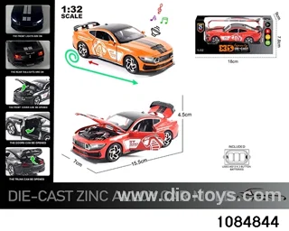 1:32 Alloy Car with Lights & Sound Effects in window box