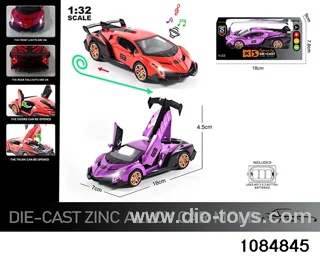 1:32 Alloy Car with Lights & Sound Effects in window box