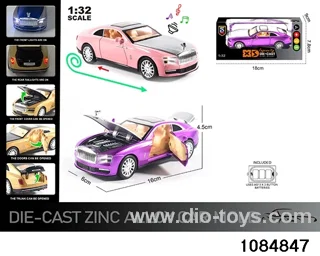 1:32 Alloy Car with Lights & Sound Effects in window box