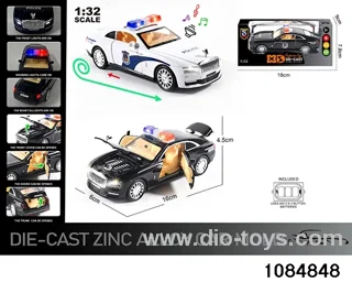 1:32 Alloy Car with Lights & Sound Effects in window box