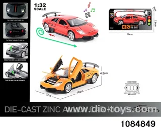 1:32 Alloy Car with Lights & Sound Effects in window box
