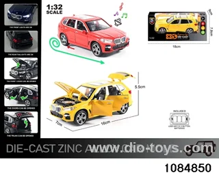 1:32 Alloy Car with Lights & Sound Effects in window box