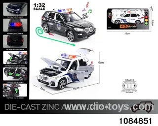 1:32 Alloy Car with Lights & Sound Effects in window box