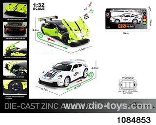 1:32 Alloy Car with Lights & Sound Effects in window box