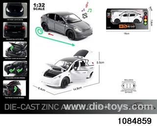 1:32 Alloy Car with Lights & Sound Effects in window box