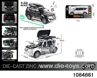 1:32 Alloy Car with Lights & Sound Effects in window box