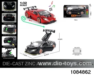 1:32 Alloy Car with Lights & Sound Effects in window box