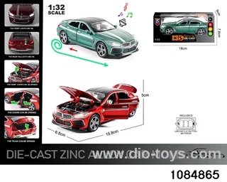 1:32 Alloy Car with Lights & Sound Effects in window box
